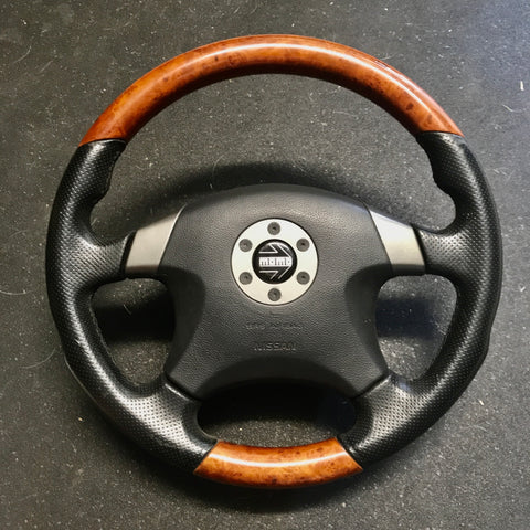 MOMO Nissan Factory Option OEM WOOD GRAIN  Steering Wheel