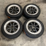 Black Racing BR-R 15" 4x114.3 Wheels
