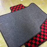 JDM Checker Silvia S15 RED Floor Mats